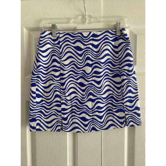 Love On A Hanger‎ Womens 7 Blue Mini Skirt Rave Avant Garde Statement - Picture 1 of 6